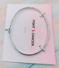 Load image into Gallery viewer, Fight Cancer Bangle Bracelet