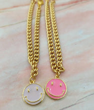 Load image into Gallery viewer, Smiley Face Chain Bracelet - Love Poppy