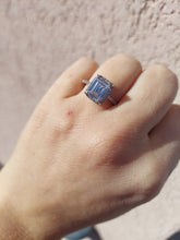 Load image into Gallery viewer, Emerald Cut Engagement Style Ring - Sterling Silver