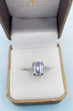 Load image into Gallery viewer, Emerald Cut Engagement Style Ring - Sterling Silver