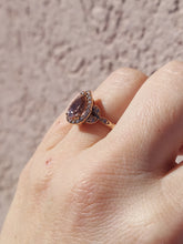 Load image into Gallery viewer, Pear Shaped Morganite and Diamond Ring - 14K Rose Gold