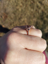 Load image into Gallery viewer, Pear Shaped Morganite and Diamond Ring - 14K Rose Gold