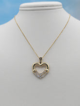 Load image into Gallery viewer, .58 Carat Diamond Heart Necklace  - 14K Yellow Gold