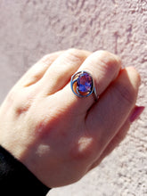 Load image into Gallery viewer, Modern Amethyst Ring - Sterling Silver