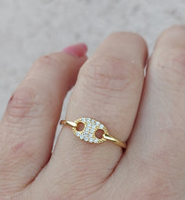 Load image into Gallery viewer, Mariner Link Reversible Ring - Gold Plated SS