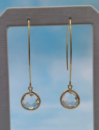 Clear - Gemstone Threader Earring