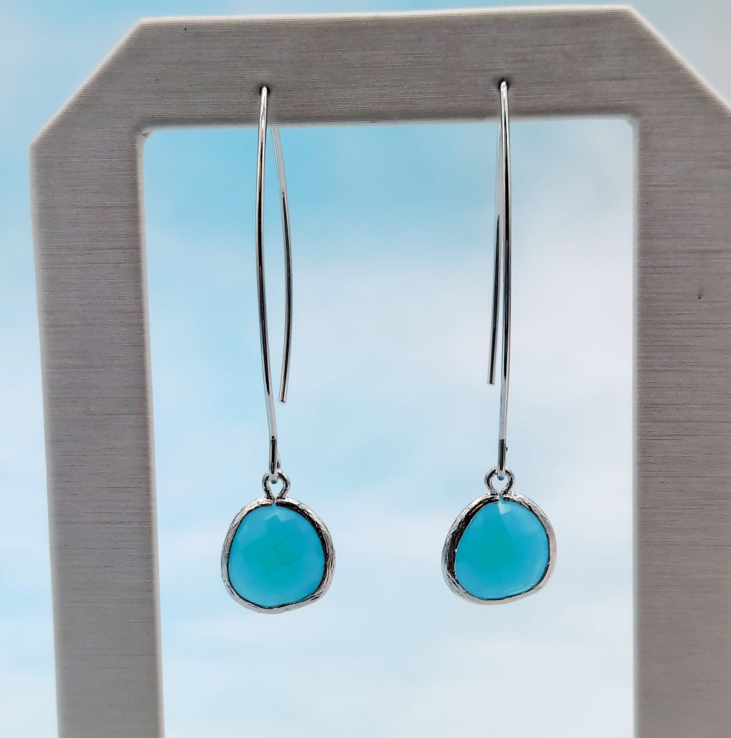 Turquoise - Gemstone Threader Earring