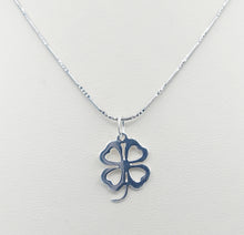 Load image into Gallery viewer, Four Leaf Clover Necklace -Sterling Silver