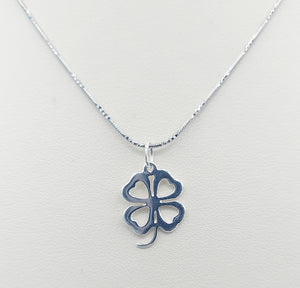 Four Leaf Clover Necklace -Sterling Silver