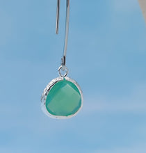 Load image into Gallery viewer, Green Tide - Gemstone Threader Earring