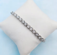 Load image into Gallery viewer, 7&quot; Diamond Tennis Bracelet - Sterling Silver
