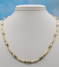 Load image into Gallery viewer, 10K Heart XO Collar Necklace