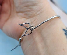 Load image into Gallery viewer, Angel Wing Cuff - Sterling Silver