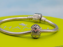 Load image into Gallery viewer, 6&quot; Enamel Easter Egg &amp; Bracelet - Chamilia Charm Bracelet