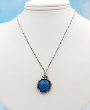 Load image into Gallery viewer, Aqua Necklace - Sterling Silver