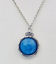 Load image into Gallery viewer, Aqua Necklace - Sterling Silver