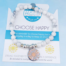 Load image into Gallery viewer, Choose Happy Charm Bracelet - TJazelle HELP Collection
