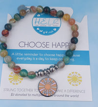 Load image into Gallery viewer, Choose Happy Charm Bracelet - TJazelle HELP Collection