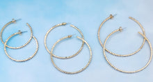Load image into Gallery viewer, Pave Flex Hoop - Gold Tone