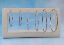 Load image into Gallery viewer, Pave Flex Hoop - Gold Tone