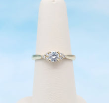 Load image into Gallery viewer, Diamond Three Stone Ring - 14K Yellow Gold