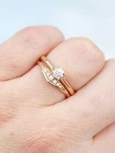 Load image into Gallery viewer, Slice Diamond Band - 14K Rose Gold