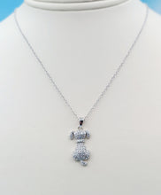 Load image into Gallery viewer, Pave CZ Dog Necklace - Sterling Silver