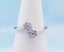 Load image into Gallery viewer, You and Me Diamond Ring -14K White Gold