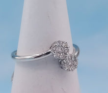 Load image into Gallery viewer, You and Me Diamond Ring -14K White Gold