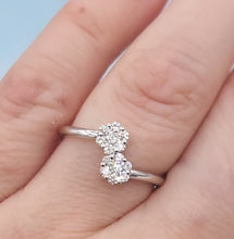 Load image into Gallery viewer, You and Me Diamond Ring -14K White Gold