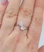 Load image into Gallery viewer, You and Me Diamond Ring -14K White Gold