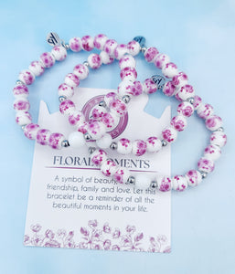 Pink Floral Moments Bracelet - TJazelle