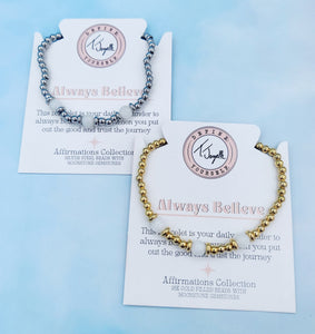 Always Believe Moonstone Bracelet - TJazelle Affirmations Collection