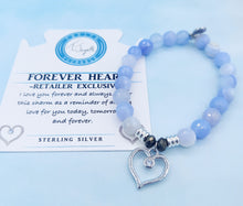 Load image into Gallery viewer, Forever Heart Charm Bracelet - TJazelle April Retailer Exclusive