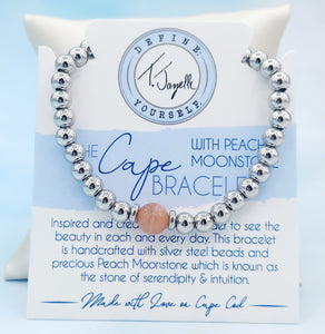 Peach Moonstone - TJazelle Cape Bracelet