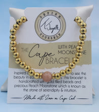 Load image into Gallery viewer, Peach Moonstone - TJazelle Cape Bracelet