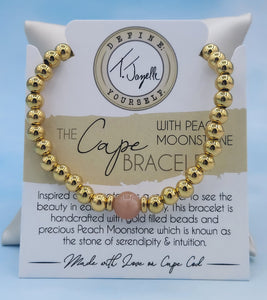 Peach Moonstone - TJazelle Cape Bracelet