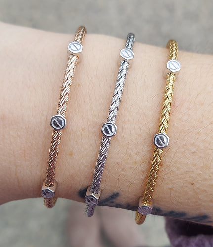 Love #2 Italian Cuff Bangle Bracelet