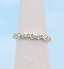 Load image into Gallery viewer, Diamond Wave Design Band - .24 Carats - 14K Yellow Gold