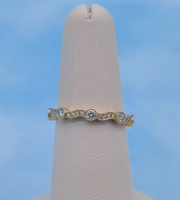 Load image into Gallery viewer, Diamond Wave Design Band - .24 Carats - 14K Yellow Gold