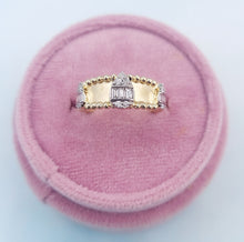 Load image into Gallery viewer, Diamond Triple Pear Shape Ring - 14K Yellow Gold