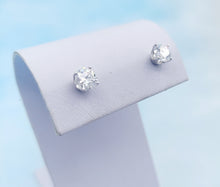Load image into Gallery viewer, 1.5 Carat Moissanite Diamond Stud Earrings - 14K White Gold