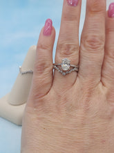 Load image into Gallery viewer, V Shaped Diamond Band -  Ring Companion - 14K White Gold