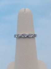 Load image into Gallery viewer, .18 Carat Marquise Shaped Diamond Band - 14K White Gold - Viv &amp; G Custom Design