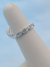 Load image into Gallery viewer, .18 Carat Marquise Shaped Diamond Band - 14K White Gold - Viv &amp; G Custom Design