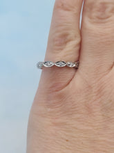 Load image into Gallery viewer, .18 Carat Marquise Shaped Diamond Band - 14K White Gold - Viv &amp; G Custom Design