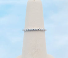 Load image into Gallery viewer, .15 Carat dainty Diamond Band - 14K White Gold