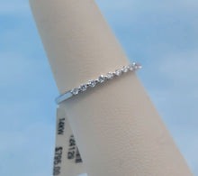 Load image into Gallery viewer, .15 Carat dainty Diamond Band - 14K White Gold