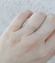 Load image into Gallery viewer, .15 Carat dainty Diamond Band - 14K White Gold