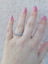 Load image into Gallery viewer, .50 Carat Diamond Circles Band - 14K White Gold
